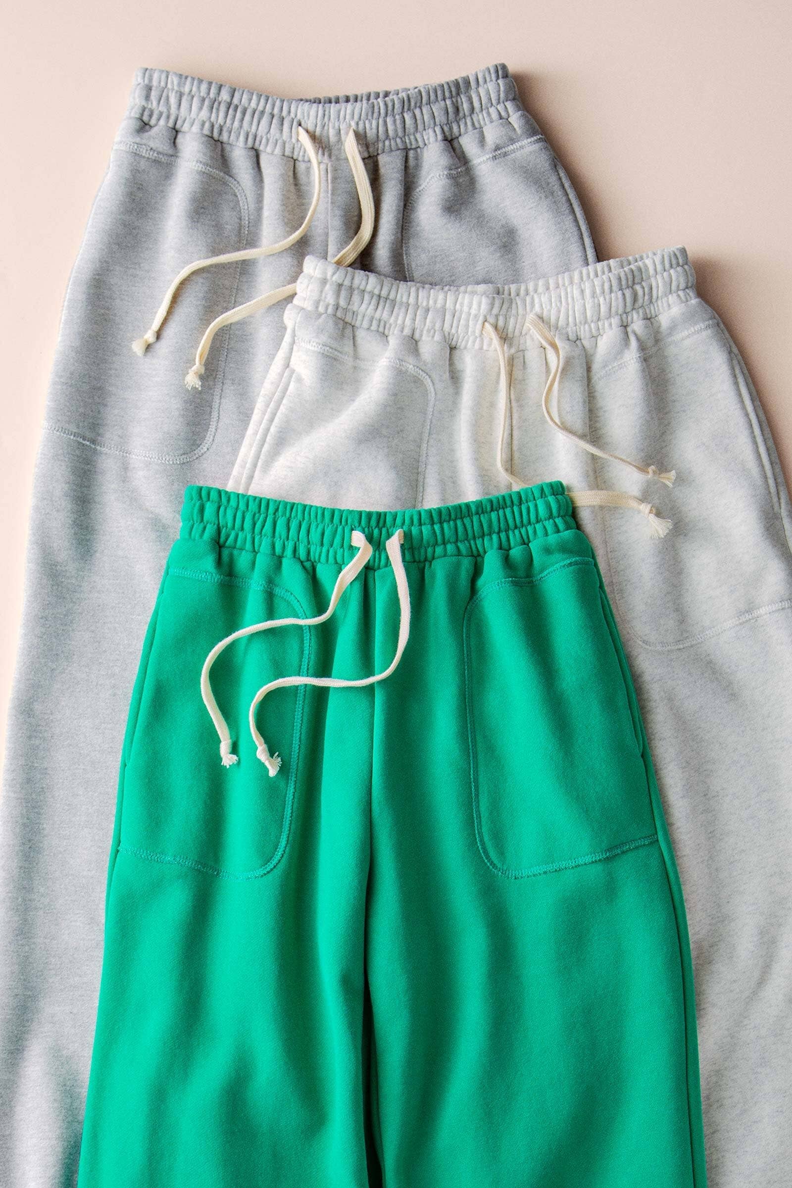 Urban Daizy Elastic Drawstring Cotton Sweatpant Green Lounge Sweatpants Joggers - Women's (UDZ-PT-00336) – alternate view 26