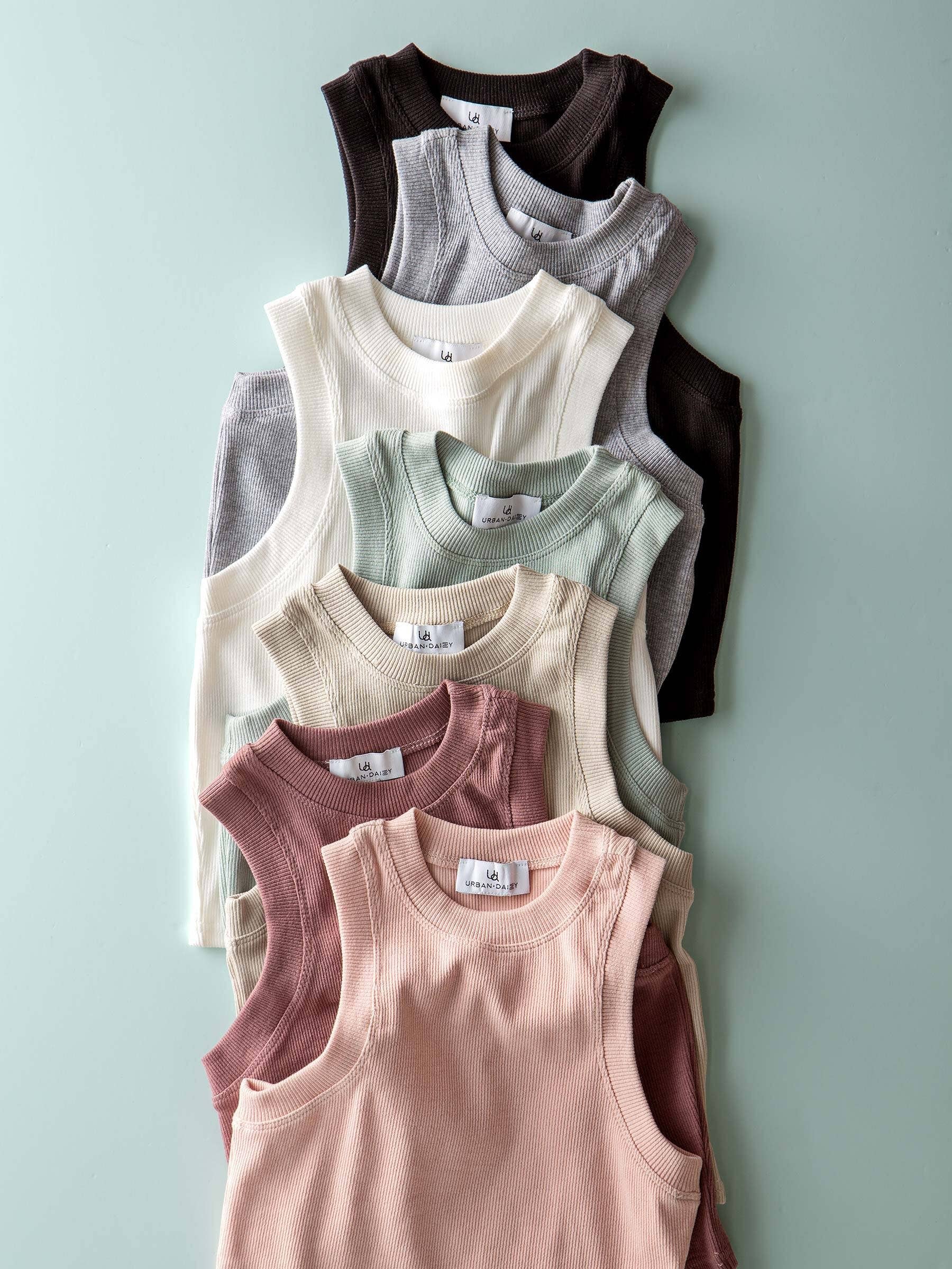 Urban Daizy Rib Knit Halterneck Sleeveless Tank Top Black Tank Top - Women's (UDZ-TP-00517) – alternate view 38