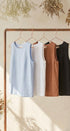 Minimal Muse Linen Sleeveless Top - Women's Fashion | Urban Daizy