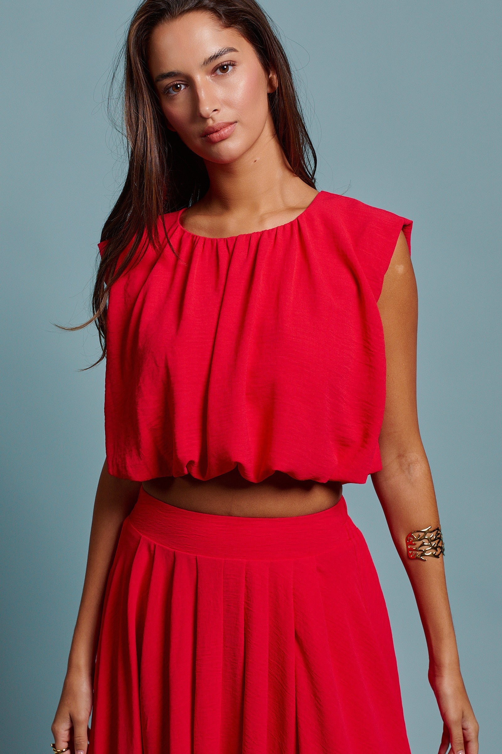 Boho Desert Drape Sleeveless Blouse - Women's Tops | Urban Daizy
