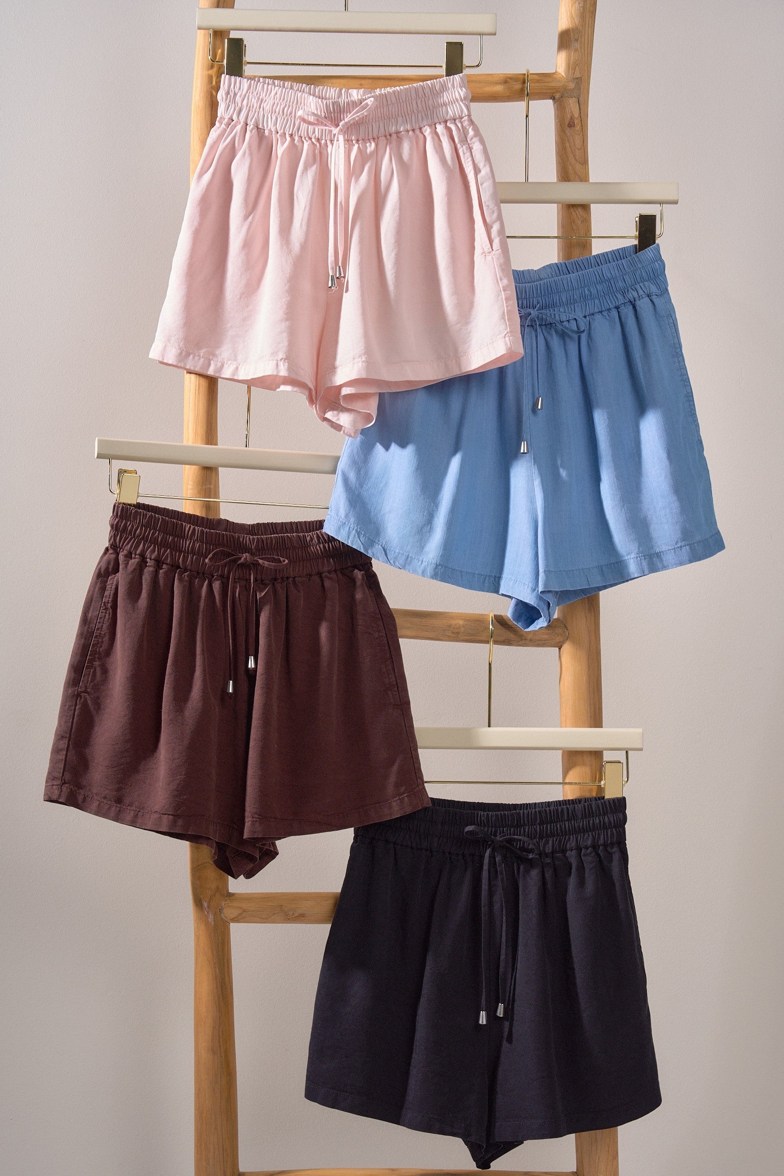 Sun Washed Chambray Shorts - Women's Pants | Urban Daizy