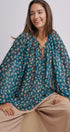 Bohemian Muse Floral Blouse in GREEN MULTI - Women's Pants | Urban Daizy