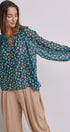 Bohemian Muse Floral Blouse in GREEN MULTI - Women's Pants | Urban Daizy