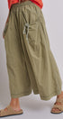 Easy Motion Wide-Leg Pants  in OLIVE - Women's Pants | Urban Daizy