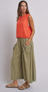 Easy Motion Wide-Leg Pants  in OLIVE - Women's Pants | Urban Daizy