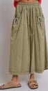 Easy Motion Wide-Leg Pants  in OLIVE - Women's Pants | Urban Daizy