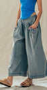 Easy Motion Wide-Leg Pants  in BLUE - Women's Pants | Urban Daizy