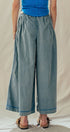 Easy Motion Wide-Leg Pants  in BLUE - Women's Pants | Urban Daizy