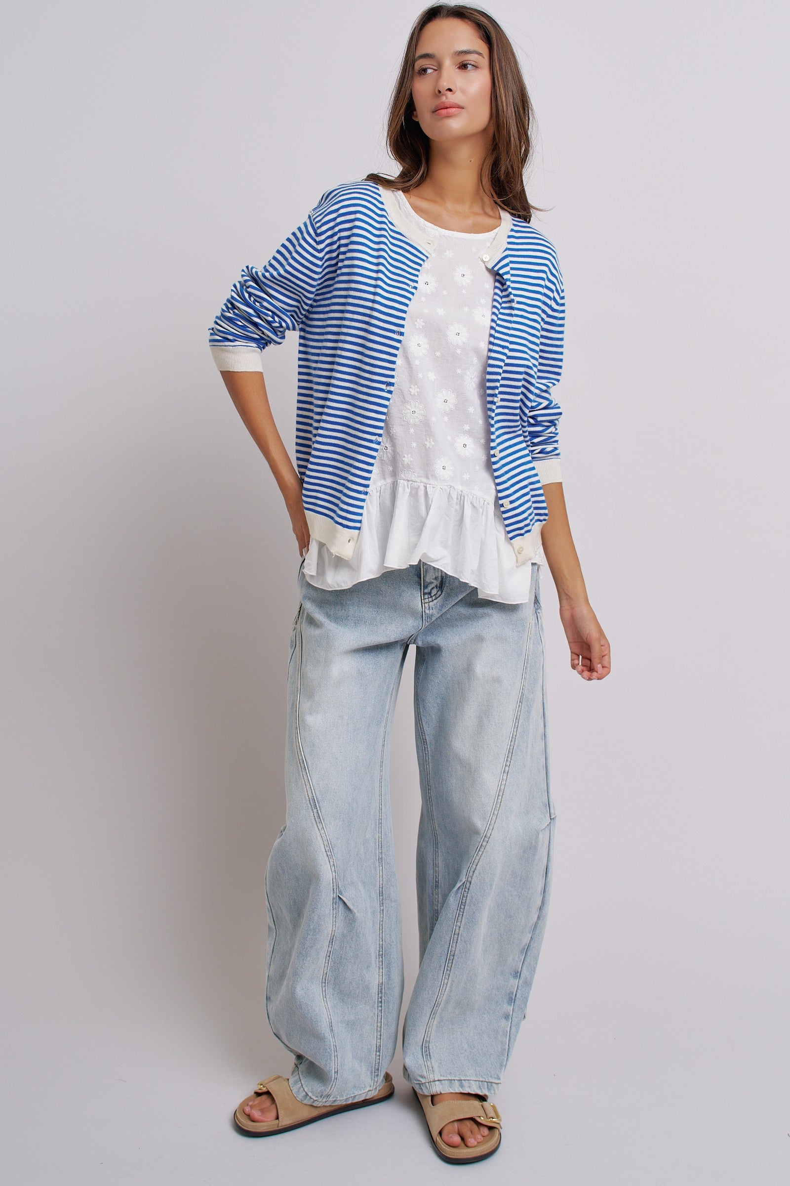 Daisy Whisper Sleeveless Ruffle Top in WHITE - Women's Tops | Urban Daizy