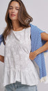 Daisy Whisper Sleeveless Ruffle Top in WHITE - Women's Tops | Urban Daizy