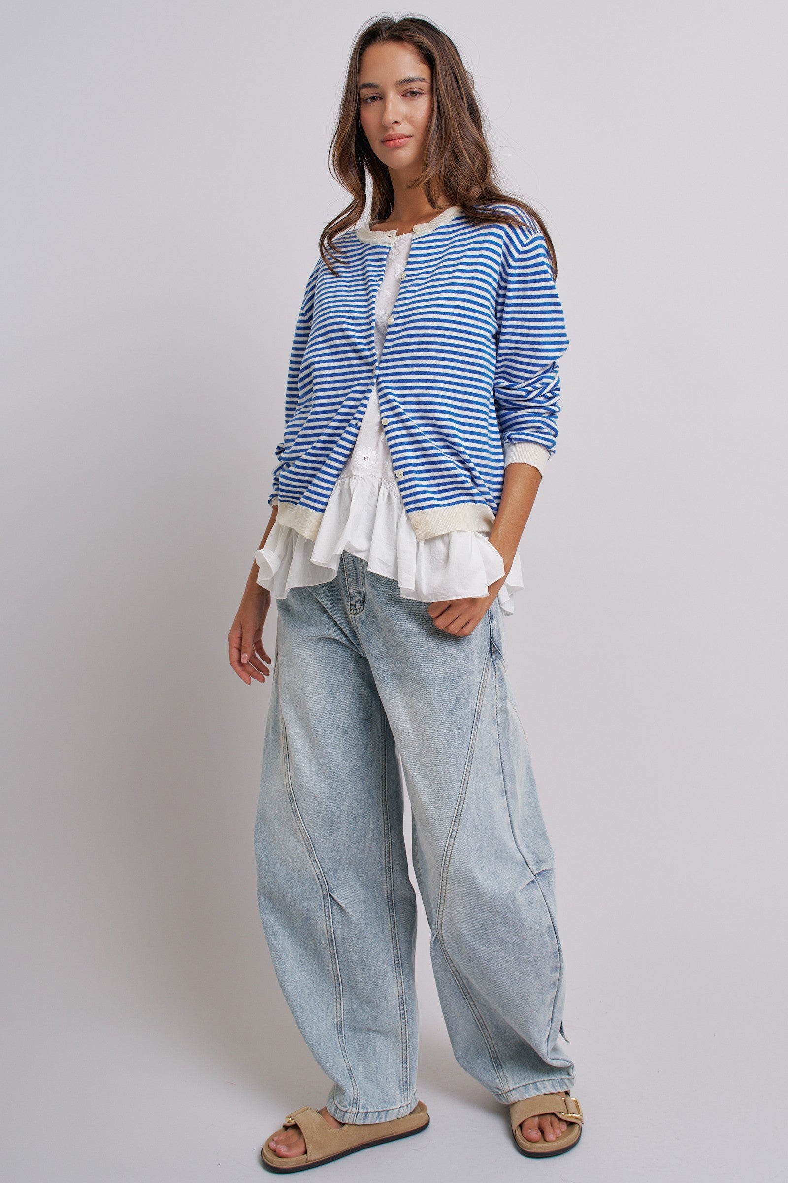 Daisy Whisper Sleeveless Ruffle Top in WHITE - Women's Tops | Urban Daizy
