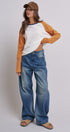 All-Star Vintage Baseball Tee in ORANGE - Women's Tops | Urban Daizy