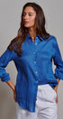 Classic Chic Button-Down Shirt in BLUE - Women's Tops | Urban Daizy