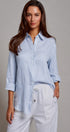 Classic Chic Button-Down Shirt in LT BLUE - Women's Tops | Urban Daizy