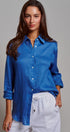 Classic Chic Button-Down Shirt in BLUE - Women's Tops | Urban Daizy