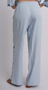 Summer Voyage Coastal Embroidered Wide-Leg Pants in BLUE - Women's Tops | Urban Daizy