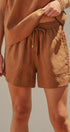 Coastal Ease Linen Shorts - Women's Pants | Urban Daizy