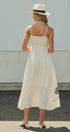 Santorini Shores Midi Dress in WHITE - Women's Dresses | Urban Daizy