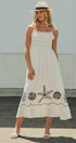 Santorini Shores Midi Dress in WHITE - Women's Dresses | Urban Daizy