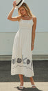 Santorini Shores Midi Dress in WHITE - Women's Dresses | Urban Daizy