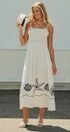 Santorini Shores Midi Dress in WHITE - Women's Dresses | Urban Daizy