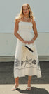 Santorini Shores Midi Dress in WHITE - Women's Dresses | Urban Daizy