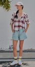 Sporty Chill Lounge Shorts in LT BLUE - Women's Casual Shorts | Urban Daizy