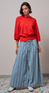 Relaxed Batwing Sleeve Sweater Top in RED - Women's Sweaters | Urban Daizy