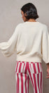 Relaxed Batwing Sleeve Sweater Top in IVORY - Women's Sweaters | Urban Daizy