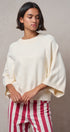 Relaxed Batwing Sleeve Sweater Top in IVORY - Women's Sweaters | Urban Daizy