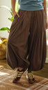 Balloon Hem Wide Leg Pants in BROWN - Women's Casual Pants | Urban Daizy
