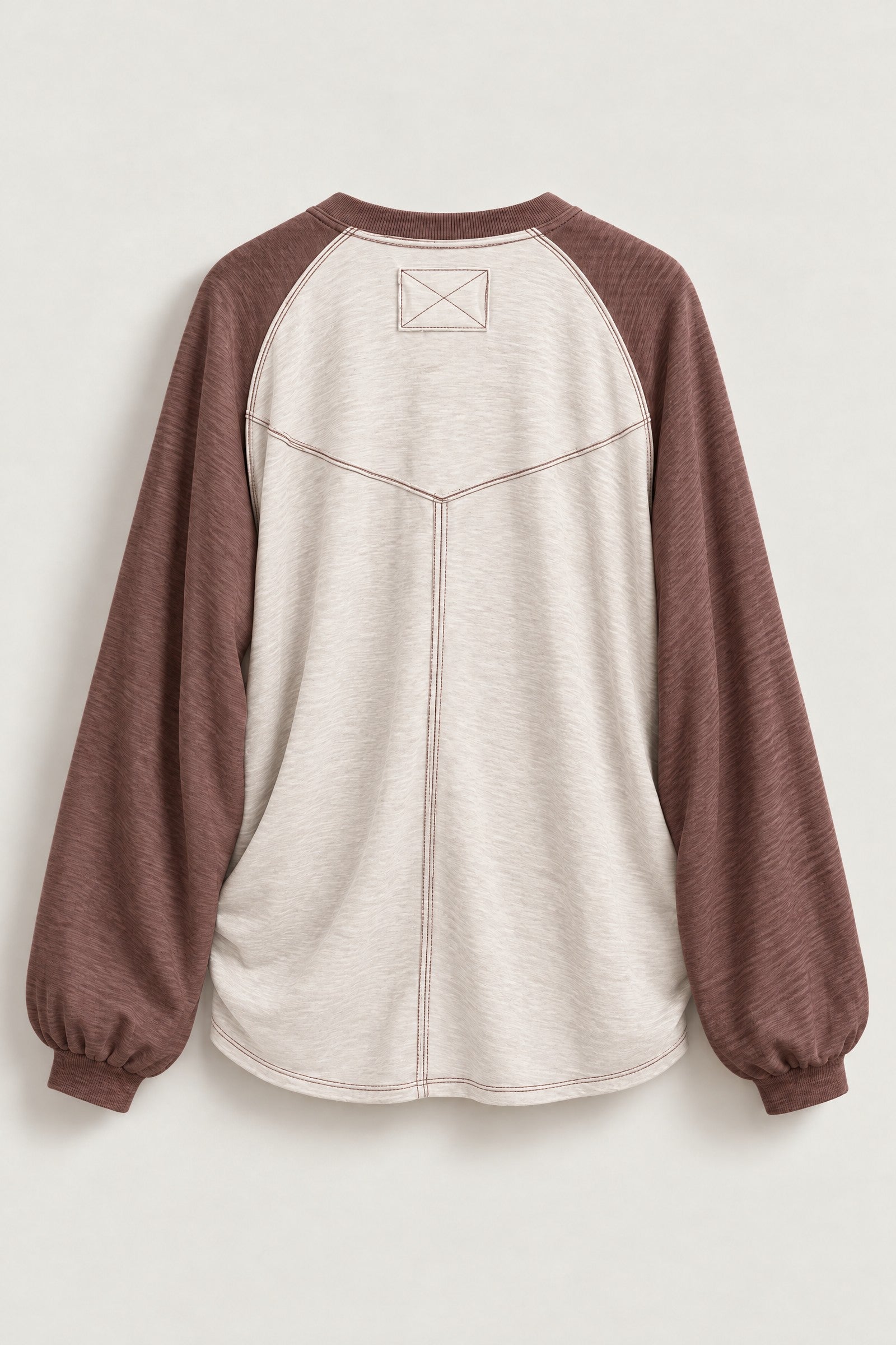 Off Duty Colorblock Raglan Tee in BROWN - Women's T-Shirts & Polos | Urban Daizy