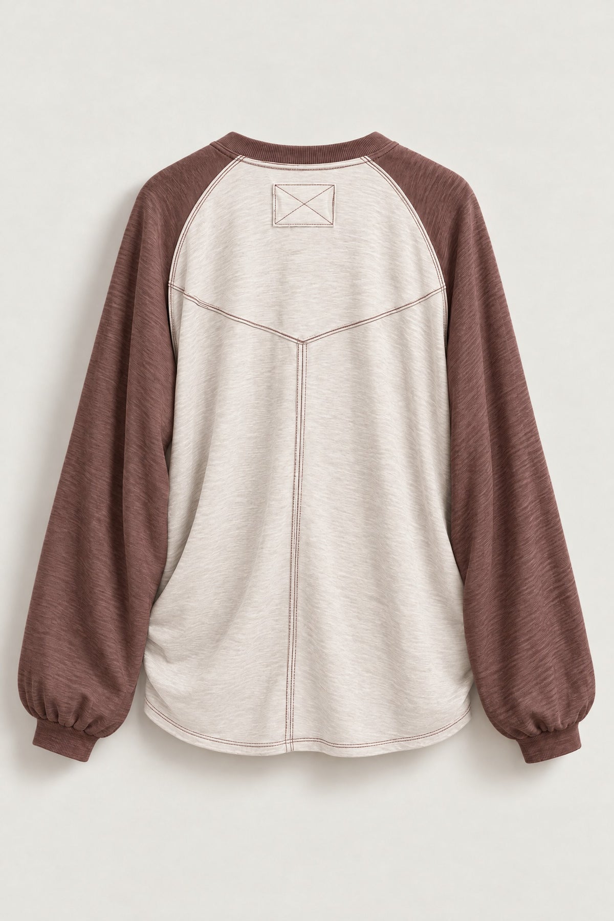 Off Duty Colorblock Raglan Tee in BROWN - Women's T-Shirts & Polos | Urban Daizy