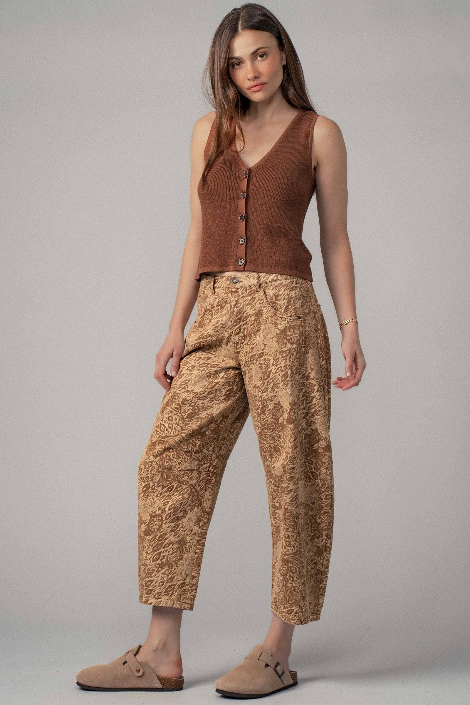 Urban Daizy Button Front Crochet Knit Vest Black Sweater Vest - Women's (UDZ-TP-00812) – alternate view 5