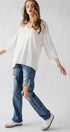 Urban Daizy Relaxed Fit V Neck Three Quarter Sleeve Tunic Top Green Tunic - Women's (UDZ-TP-00030) – alternate view 8