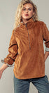 Urban Daizy Corduroy Funnel Neck Half Zip Pullover Top Black Tunic - Women's (UDZ-OT-00138) – alternate view 15