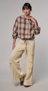 Drawstring Wide Lounge Pants in CREAM - Women's Casual Pants | Urban Daizy