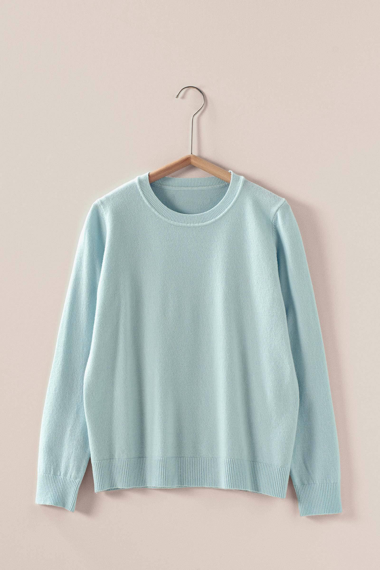 Urban Daizy Soft Viscose Blend Crewneck Knit Pullover Ivory Knit Top - Women's (UDZ-OT-00168) – alternate view 6