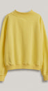 Easy Tiger Graphic Mock Neck Sweatshirt Brushed French Terry in YELLOW - Women's Sweatshirts & Hoodies | Urban Daizy