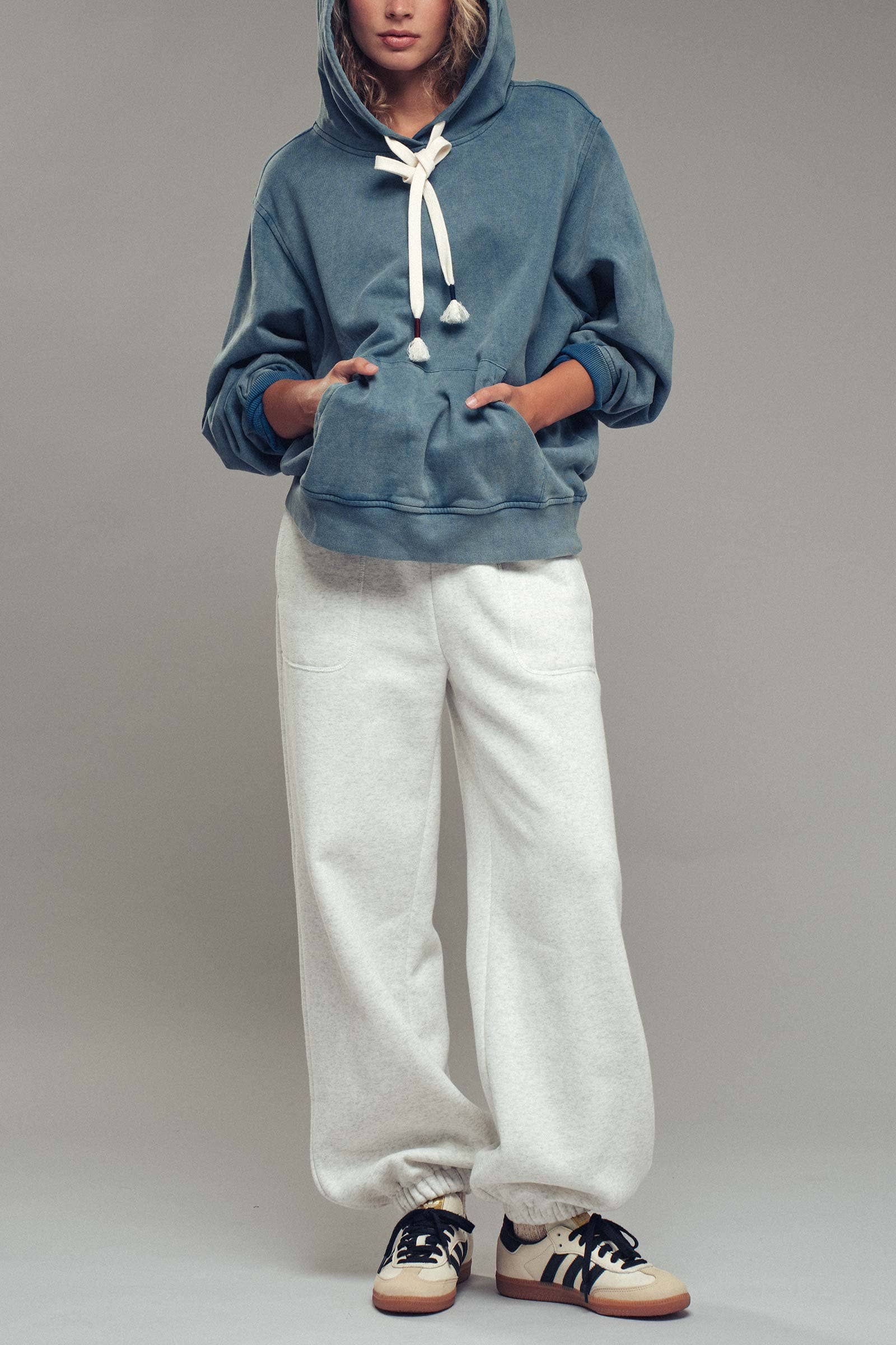 Urban Daizy Elastic Drawstring Cotton Sweatpant Green Lounge Sweatpants Joggers - Women's (UDZ-PT-00336) – alternate view 7