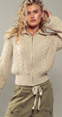 Urban Daizy Textured Cable Knit Sailor Jacket Beige-Buff Jacket - Women's (UDZ-OT-00317) – alternate view 22