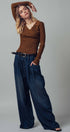 Urban Daizy Classic Fitted Ribbed Knit Polo Sweater Brown Knit Sweater - Women's (UDZ-KN-00657) – alternate view 13