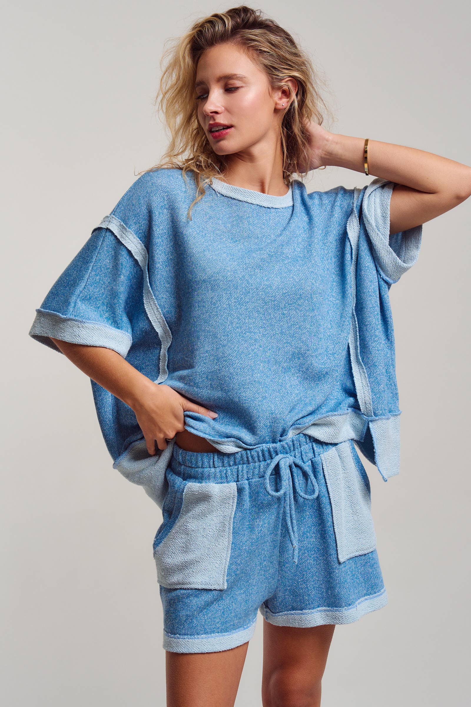 Reverse Seam Terry Two-Piece Set