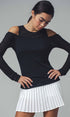 Urban Daizy Layered Ribbed Knit Off-Shoulder Long Sleeve Top Black Tank Top - Women's (UDZ-TP-00229) – alternate view 12