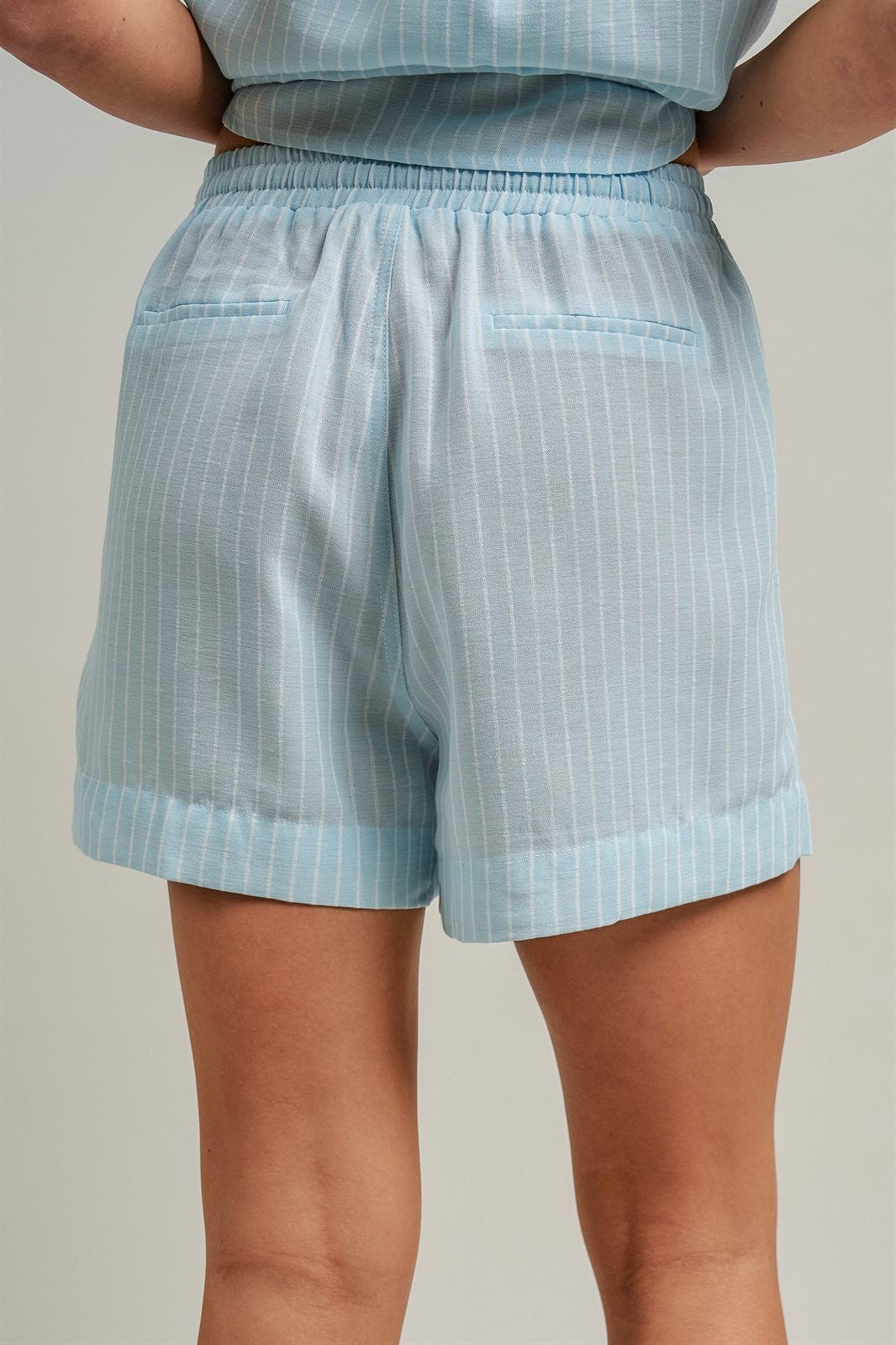 Linen Drawstring Relaxed Shorts