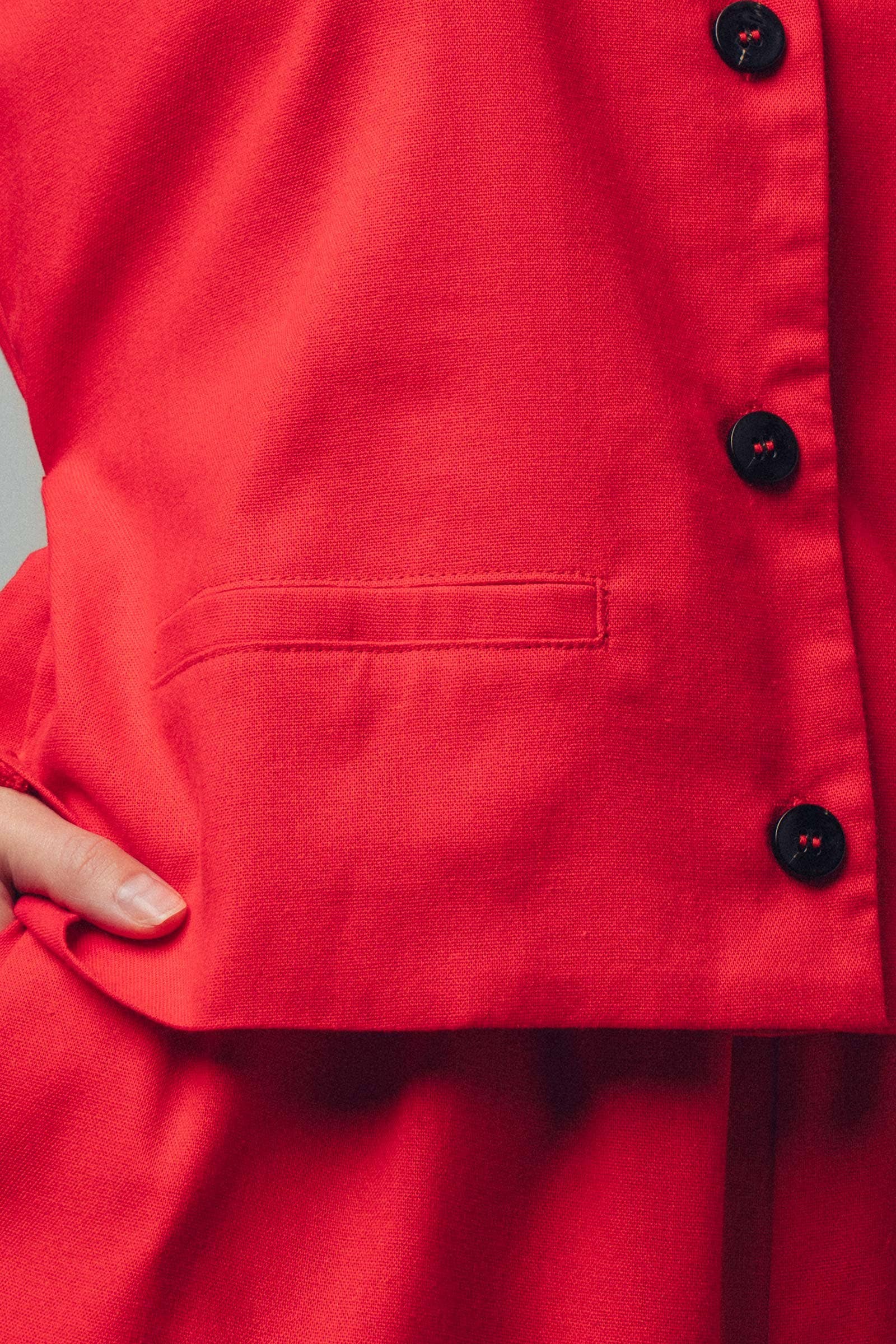 Tie-Waist Sleeveless Wide-Leg Linen Blend Jumpsuit