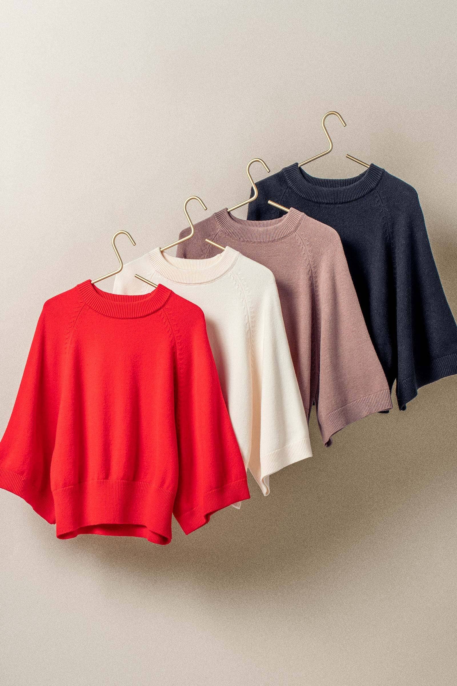 Urban Daizy Batwing Sleeve Sweater Top Black Knit Sweater - Women's (UDZ-KN-00652) – alternate view 2