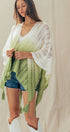 Urban Daizy Ombre Crochet Knit Poncho Tassel Cover-Up Sage Poncho - Women's (UDZ-OT-00492) – alternate view 23