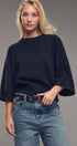 Urban Daizy Batwing Sleeve Sweater Top Black Knit Sweater - Women's (UDZ-KN-00652)