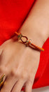 Urban Daizy Braided Equestrian Clasp Bracelet Orange Woven/Braided Bracelet (TNAC0444-Orange) – alternate view 4